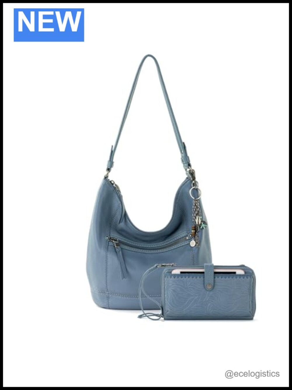 The Sak Sequoia Hobo & Iris Crossbody Bag Set in Leather - 2 Piece Purse Bundle